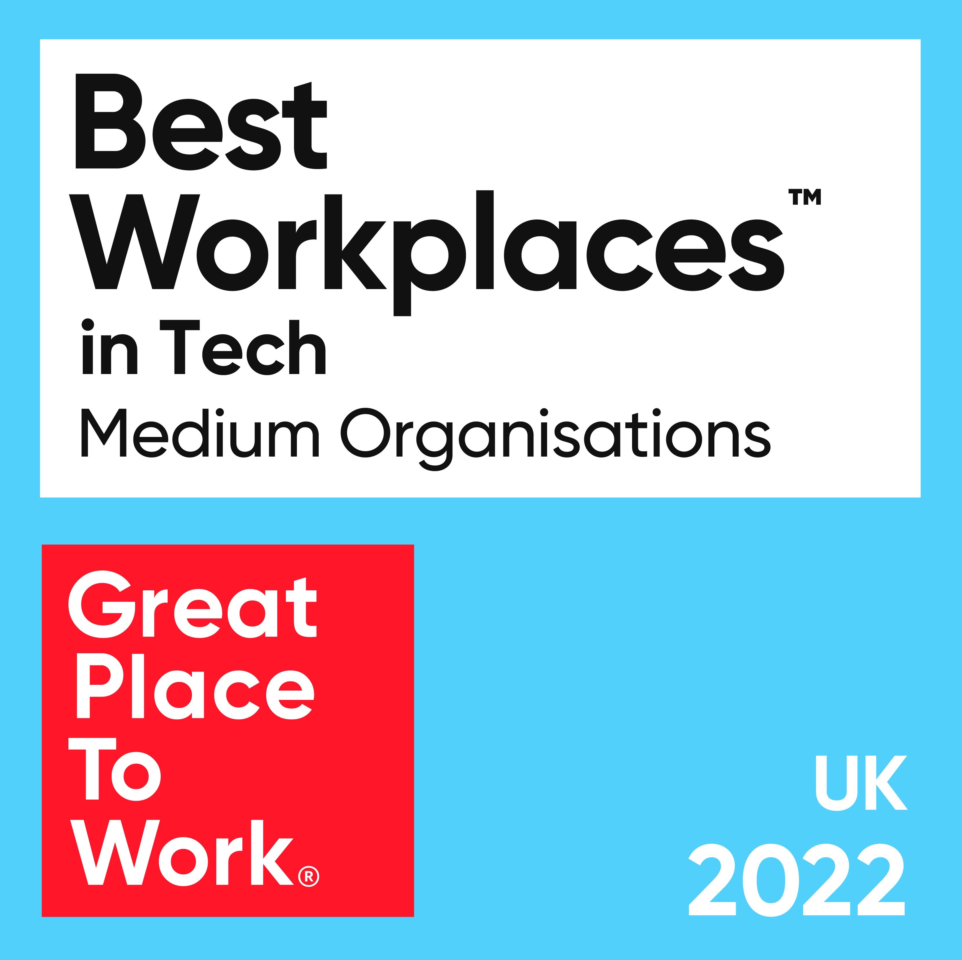 Best Workplaces in Technology: UK 2022